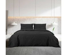 Patalynės komplektas, juodos spalvos, 260x240cm, mikropluoštas