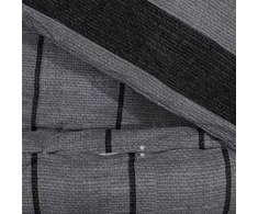 Patalynės komplektas, tamsiai pilkas, 140x200cm, medvilnė