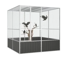 Paukščių narvas, antracito, 213,5x217,5x211,5cm, plienas