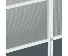 Paukščių narvas, antracito, 215x78x200cm, galvanizuotas plienas