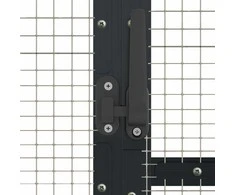 Paukštidė, antracito spalvos, 1,79x10x1,85m, aliuminis