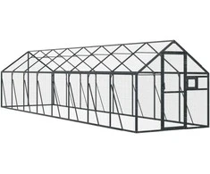Paukštidė, antracito spalvos, 1,79x8x1,85m, aliuminis