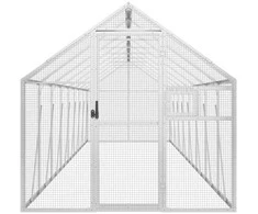 Paukštidė, sidabrinės spalvos, 1,79x8x1,85m, aliuminis