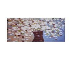Nuotraukų rėmelis Paveikslas ant drobės, įvairių spalvų, 150x60cm, gėlės vazoje