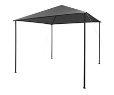 Pavėsinė, antracito spalvos, 3x3m, audinys ir plienas, 180 g/m²