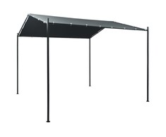 Pavėsinė, antracito spalvos, 3x3m, plienas