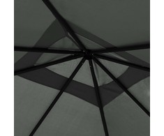 Pavėsinė, antracito spalvos, 3x3x2,6m, 160g/m²