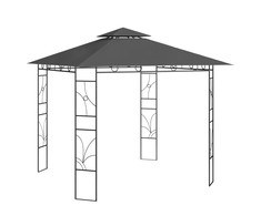 Pavėsinė, antracito spalvos, 3x3x2,7m, 160g/m²