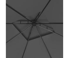 Pavėsinė, antracito spalvos, 3x3x2,7m, 160g/m²