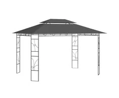 Pavėsinė, antracito spalvos, 4x3x2,7m, 160g/m²