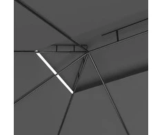 Pavėsinė, antracito spalvos, 4x3x2,7m, 160g/m²