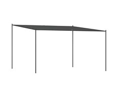 Pavėsinė, antracito spalvos, 4x4m, audinys ir plienas, 180g/m²