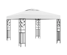 Pavėsinė, baltos spalvos, 3x3m, 180g/m²
