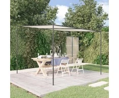 Pavėsinė, baltos spalvos, 3x3m, audinys ir plienas, 180g/m²