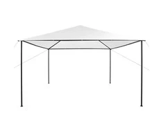 Pavėsinė, baltos spalvos, 4x4x3m, 180 g/m²