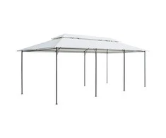 Pavėsinė, baltos spalvos, 600x298x270cm, 180g/m²