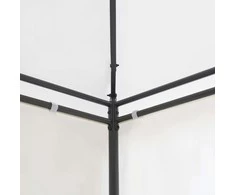 Pavėsinė, baltos spalvos, 600x298x270cm, 180g/m²