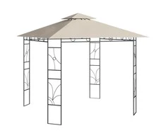 Pavėsinė, kreminės spalvos, 3x3x2,7m, 160g/m²