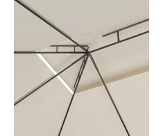 Pavėsinė, kreminės spalvos, 4x3x2,7m, 160g/m²