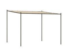 Pavėsinė, smėlio spalvos, 3x3m, audinys ir plienas, 180g/m²