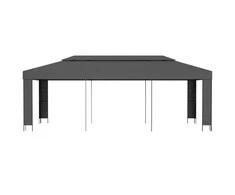 Pavėsinė su dvigubu stogu, 3x6m, antracito spalvos