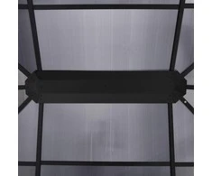 Pavėsinė su užuolaidomis, antracito spalvos, 400x300x265cm