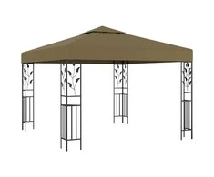 Pavėsinė, taupe spalvos, 3x3m, 180g/m²