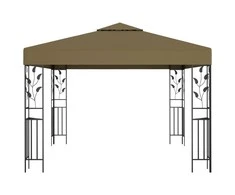 Pavėsinė, taupe spalvos, 3x3m, 180g/m²