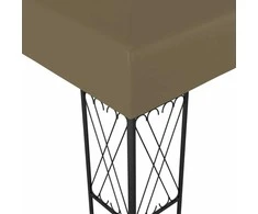 Pavėsinė, taupe spalvos, 3x3m, audinys