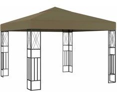 Pavėsinė, taupe spalvos, 3x3m, audinys
