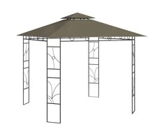 Pavėsinė, taupe spalvos, 3x3x2,7m, 160g/m²