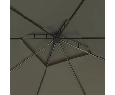 Pavėsinė, taupe spalvos, 3x3x2,7m, 160g/m²
