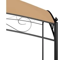 Pavėsinė, taupe spalvos, 3x4x2,65m, 180 g/m²