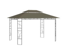 Pavėsinė, taupe spalvos, 4x3x2,7m, 160g/m²