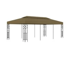 Pavėsinė, taupe spalvos, 6x3m, 180g/m²