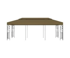 Pavėsinė, taupe spalvos, 6x3m, 180g/m²
