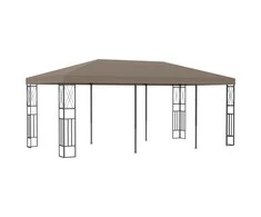 Pavėsinė, taupe spalvos, 6x3m, audinys