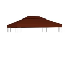 Pavėsinės uždangalas, 2 pakopų, terakota, 4x3m, 310 g/m²