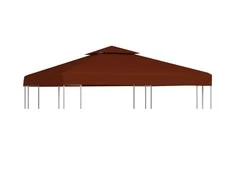 Pavėsinės uždangalas, 2 pakopų, terakota, 3x3m, 310 g/m²