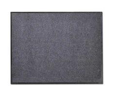 Pilkas PVC Durų Kilimėlis, 90 x 60 cm