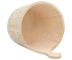 Pirties kibiro ir samčio rinkinys, pušies medienos masyvas