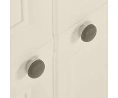 Plastikinė spintelė, vanilinė, 79x43x85,5cm, medienos dizaino