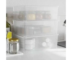 Plastikinės daiktadėžės, 3vnt., 10l, sukraunamos