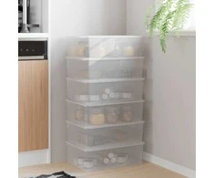 Plastikinės daiktadėžės, 6 vnt., 10 l, sukraunamos