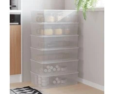 Plastikinės daiktadėžės, 6vnt., 25l, sukraunamos