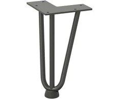 Kavos staliuko kojelės, 4 vnt., antracito spalvos, 20 cm, plienas