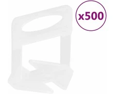 Plytelių lyginimo sistema, 250 pleištų, 500 spaustukų, 1,5mm
