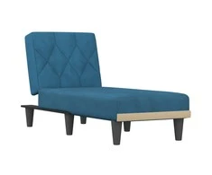Sofa Poilsio gultas, mėlynos spalvos, aksomas