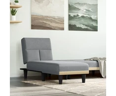 Sofa Poilsio gultas, šviesiai pilkos spalvos, audinys