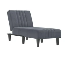 Sofa Poilsio gultas, tamsiai pilkos spalvos, aksomas